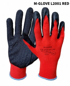 Rękawice z dzianiny L2001 RED 3131X - 12 par