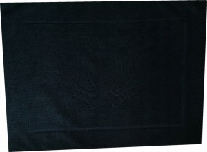 Ręcznik stopka czarna dywanik łazienkowy 50x70