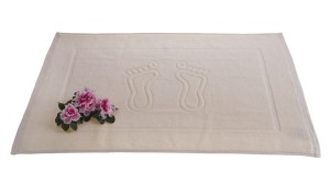 Ręcznik stopka ecru dywanik łazienkowy  50x70